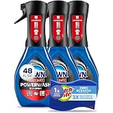 D-wn Powerwash Heavy Duty Dish Spray All-Purpose Cleaner and Degreaser, 48 oz, 3-Pack + ScotcBrite Zero Scratch Scrub Spong