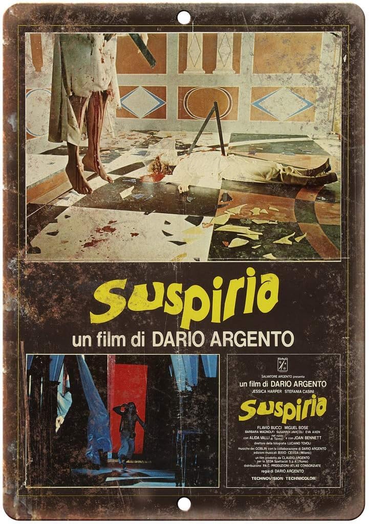 XIEDEC Suspiria Vintage Movie Poster Art 12" x 8" Reproduction Metal Sign