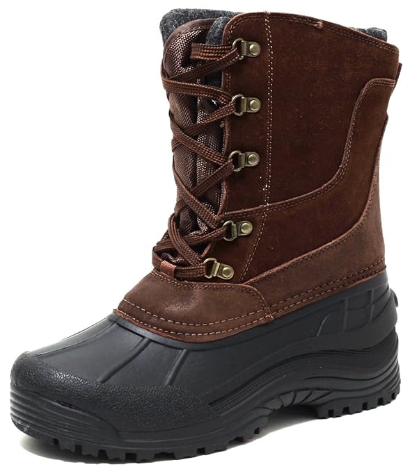 Canadian Boots Winterstiefel mit ALU Thermofutter warm gefüttert ECHT LEDER Gr.41-45 Unisex für Damen und Herren