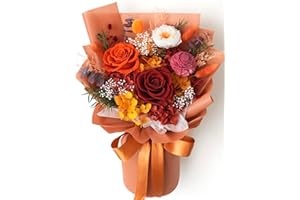 ZMRU Fall Preserved Flower Bouquet, Flowers for Delivery Prime, Mothers Day Gifts, Flowers Fresh Bouquet,Birthday for Women, Mom,Grandma Valentine's Gift, Anniversary Decor,Graduation Surprise