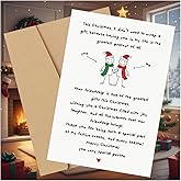 LINHARA Special Friend Christmas Card, 5x7 Inches Blank Gift Cards Ornament, Funny Christmas Cards With Envelopes, Xmas Card For Wife, Thank You Gift For Loved Ones, Gifts For Best Friend