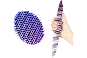 Sushret Fidget Worm Toy, Real 3D Printed Toys, Funny Pocket Worm Fidget Toy for Adults & Kids, Silent Resistance Stress Relief Toy Desk Fidgets for Adults Kids (Red Blue Gradient)