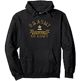 Military Army United States Vintage Go Black Pullover Hoodie