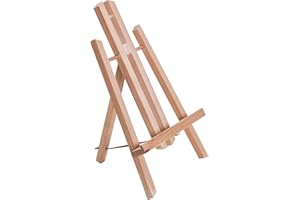U.S. Art Supply 11" Small Tabletop Display Easel - Beechwood Artist A-Frame Display Stand, Wooden Easel for Painting, Canvas Stand, (Pack of 1) Classrooms Events Photo Picture Sign Holder