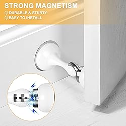 Profasion Magnetic Door Stoppers 4 Pack, Stainless