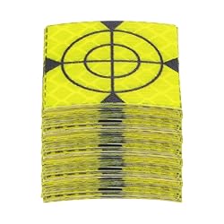 HARFINGTON 80pcs Survey Reflector Sheets 30x30mm