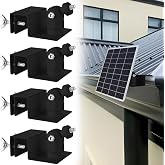 Oungy 4 PCS Universal Solar Panel Gutter Mount Compatible with Ring Blink Arlo and More, Black
