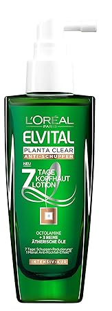 L'Oréal Paris Elvital Planta Clear Anti-Schuppen Intensiv-Kur, 6er Pack (6 x 100 ml)
