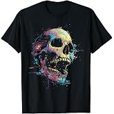 Skull Costume Halloween Spooky Art Skull T-Shirt