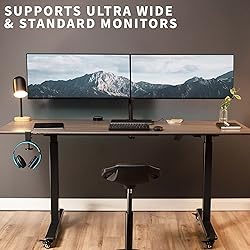 VIVO Full Motion Dual Monitor Desk Mount Clamp
