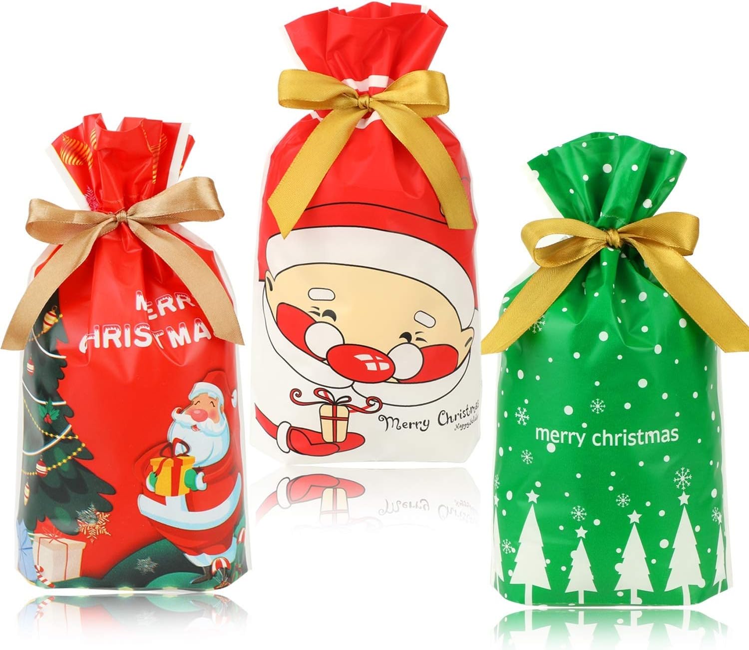 Amazon.com: HOWAF 30pcs Christmas Drawstring Gifts Bags, Christmas