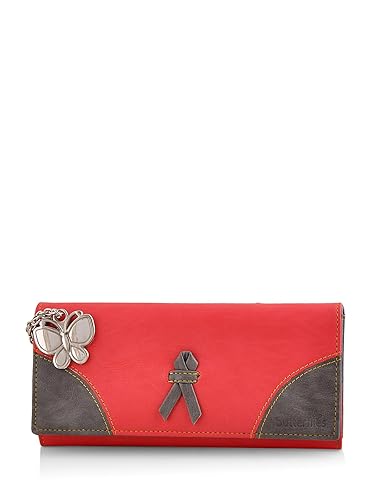 Butterflies Womens Wallet (Red) (BNS 2358RD)
