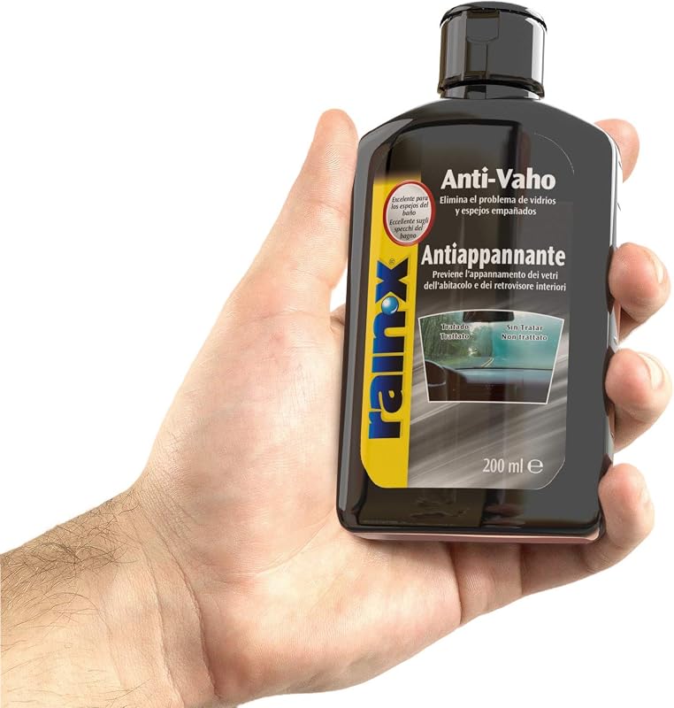 Liquido Antiappannante Vetri Auto, Specchi e Vetri Bagno - 200 ml