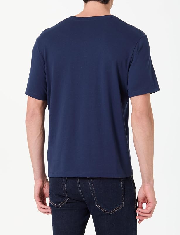 Herren M Basic Logo T-Shirt, Blau (SEA Blue), S, Blau (Meerblau), S