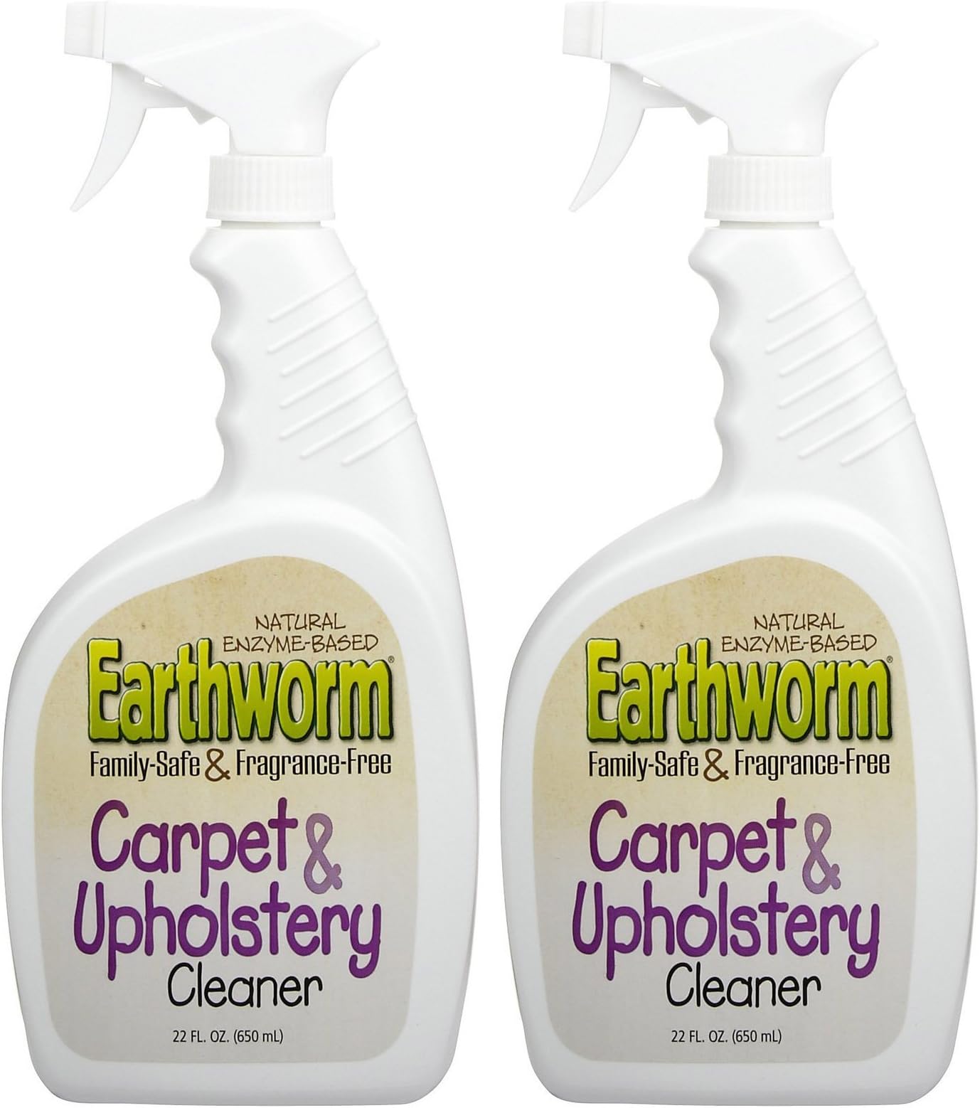 Earthworm Carpet & Upholstery Cleaner, 22 oz-2 pk