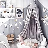 grey cot canopy