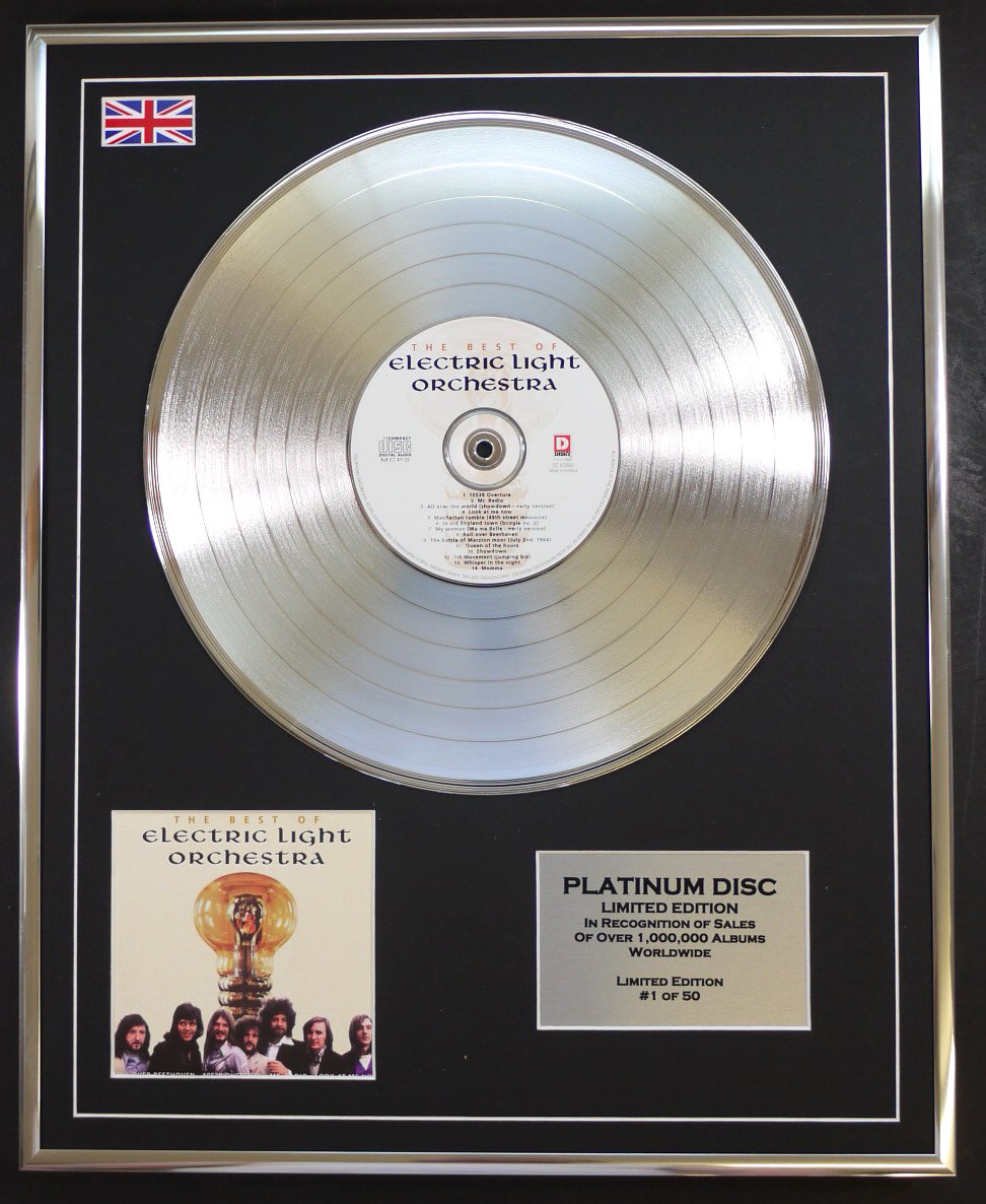 ELO/LTD EDITION CD PLATINUM DISC/THE BEST OF
