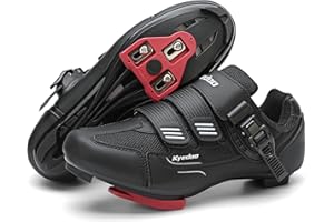 KYEDOO Unisex Cycling Shoes Compatible with Peloton Bike Shoes Indoor Clip in Peleton Road Bike Riding Racing Biking Shoes with Delta Cleats for Mens Womens Indoor Outdoor Bike Pedal