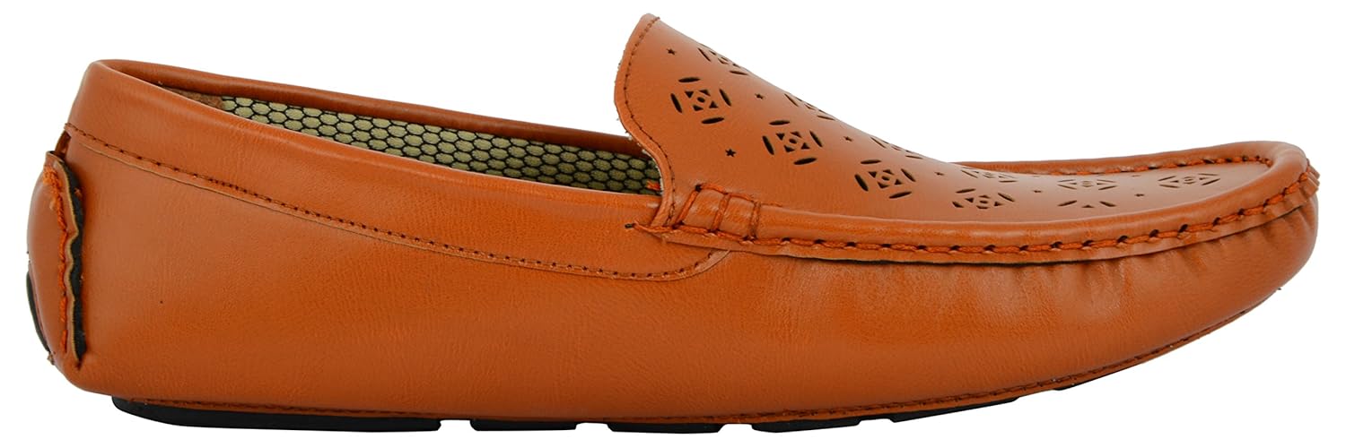 alestino unisex aorfeo cat drift tan loafers-10 uk/india (44 eu)(l07 10)