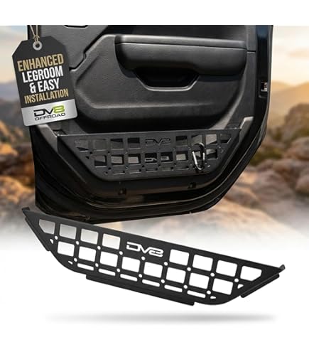 DV8 Offroad Electric Seat Front Door Molle Pockets For 2018-2025 Jeep Wrangler JL & Gladiator - View #14