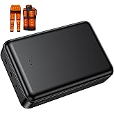 Lyzuepely 20000mAh 7.4V 5V Heated Vest Jacket Battery Pack Suit for ORORO,Venustas Rechargeable Power Bank for Heated Vests Heating Jackets Hoodies Pants Coat for Men Women Battery