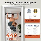 Sportneer Pull Up Bar Doorway 75-94cm 200kg Capacity No Screws Bar view 5
