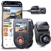 Vantrue S1 Pro 60fps Dash Cam Front and Rear, STARVIS 2 AI Dual Dash Cam | 2.7K Car Camera, PlatePix+HDR Night Vision, 5G WiFi &amp; GPS, AI Dashcam with ADAS &amp; BSD, Voice Control