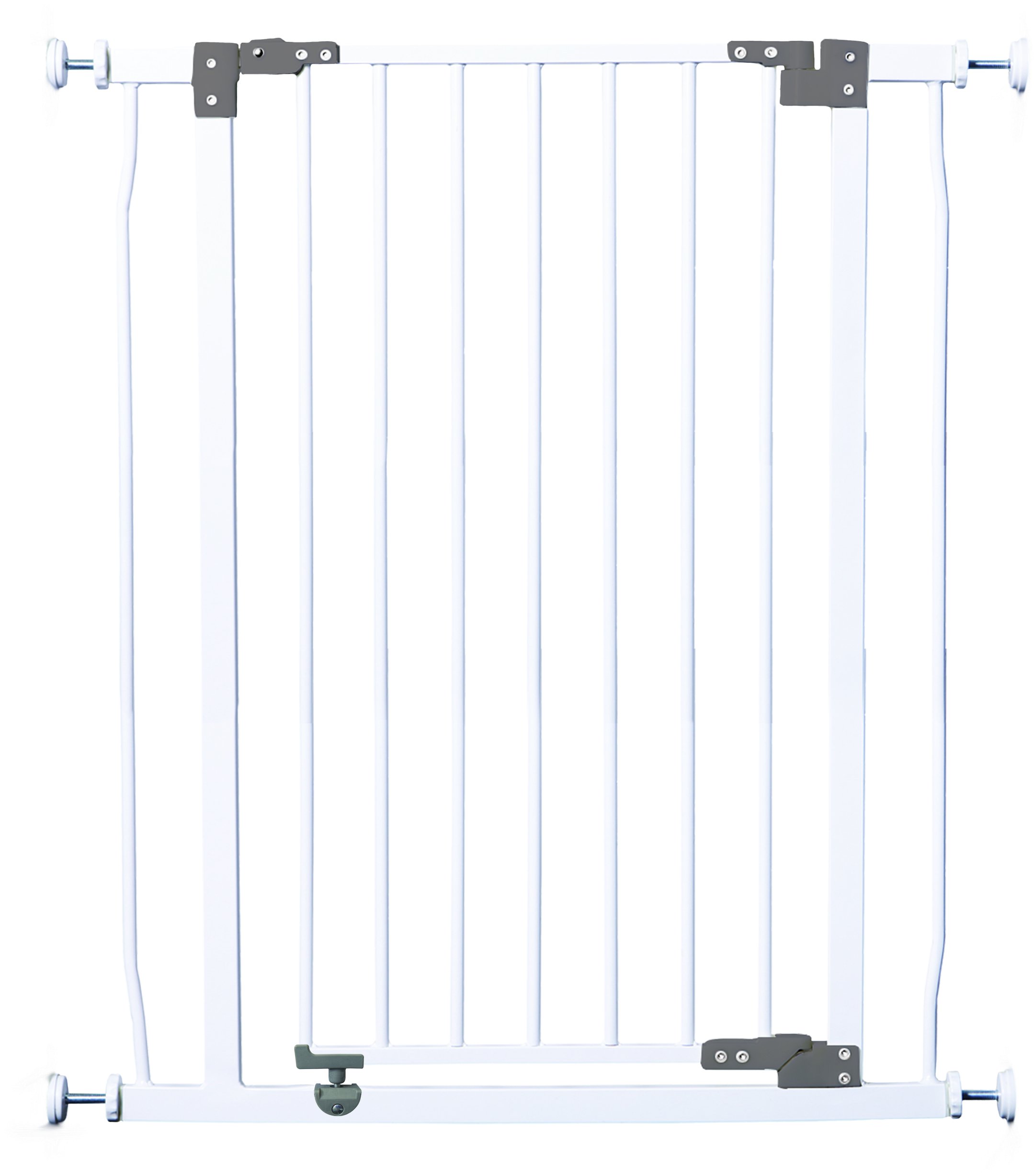 Dreambaby Liberty Extra-Tall Baby Gate - 93cm Tall Stair Gate for Dogs - Pressure Fits 75-81cm Wide - White - Model G1961BB