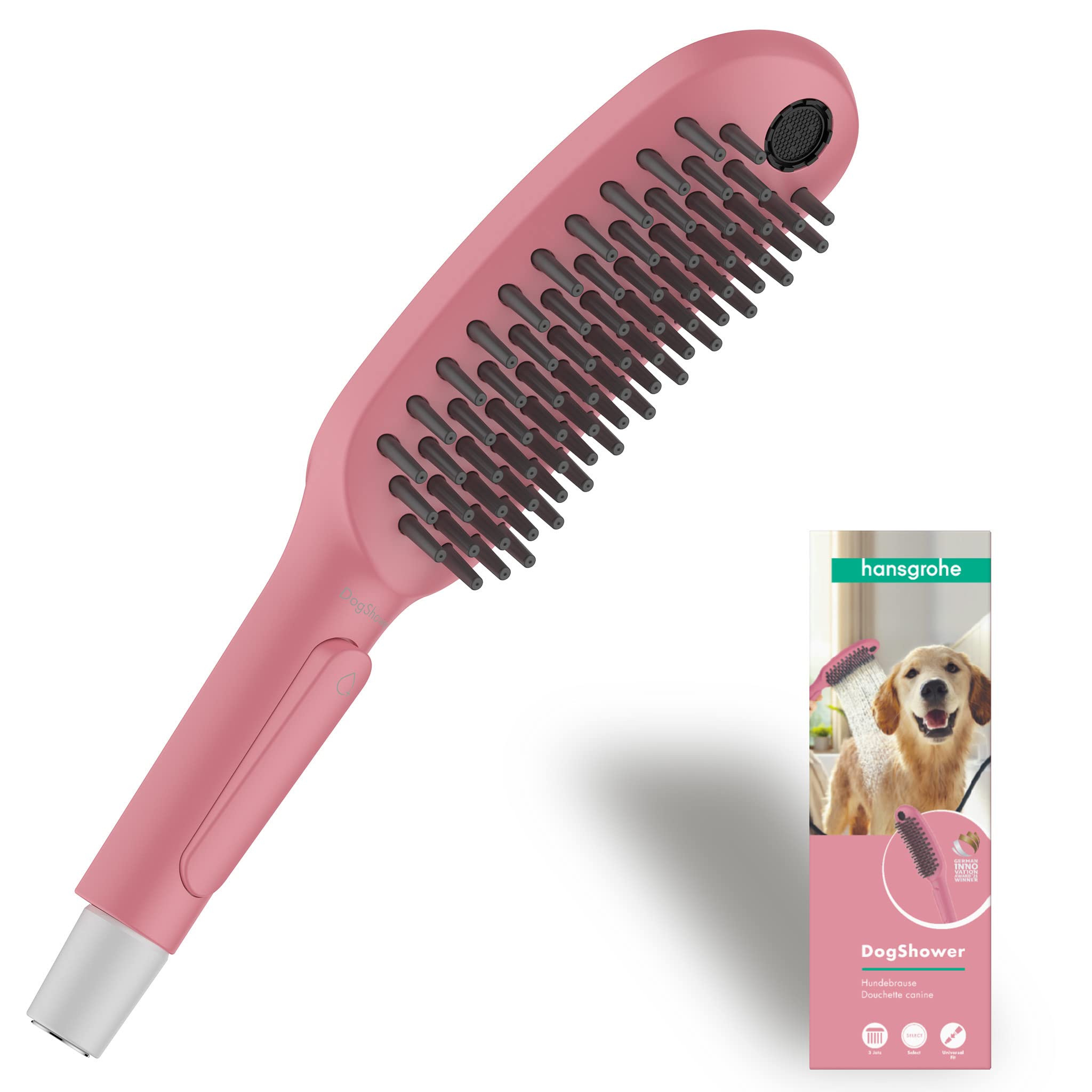 hansgrohe DogShower 3 Sprays with massage nozzles Pink
