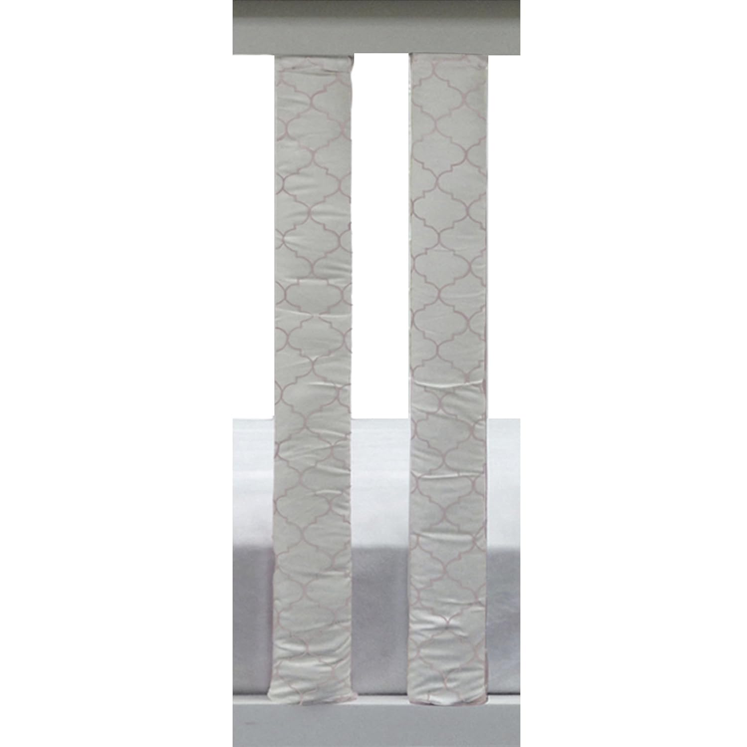 Bedding Sets Pure Safety Vertical Crib Liners in Grey & White Arabesque