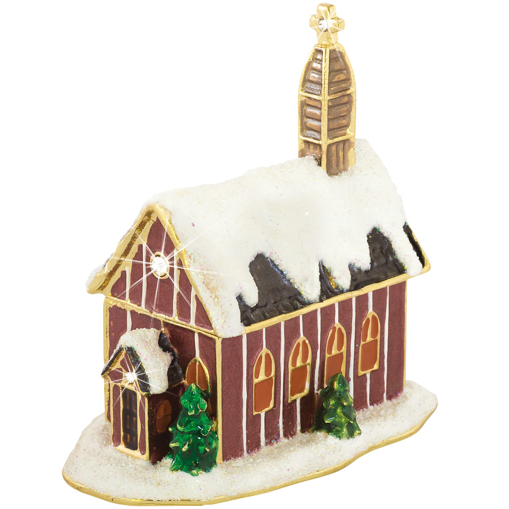 Craycombe Trinkets 6061 Church Trinket Box, Height 8cm