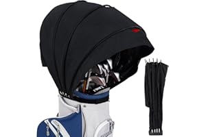 LZFAN Golf Bag Rain Cover, Golf Club Protector, Waterproof Rain and Dust Covers, Easy Access Golf Bag Rain Hood/Cover,Upgraded Honeycomb Waterproof Fabric All Weather Protection