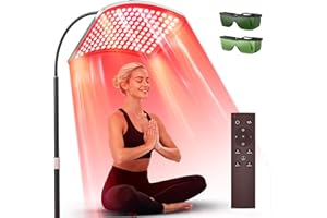 Red Light Pannel for Body and Face, 660nm and 850nm Infrared Pannel with Remote, Infrared Red Light Lamp with Stable Stand