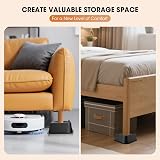MYMULIKE Bed Risers 2 Inch Heavy Duty L Shaped Up to 6000 Lbs Black 4 Pack view 4