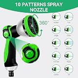 Yofidra Expandable Garden Hose 50FT 3-Layer Latex No-Kink Water Pipe 10 Pattern view 4