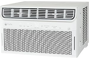 GE Profile Inverter Window Air Conditioner 12,000 BTU, WiFi Enabled, Ultra Quiet, Energy Efficient for Large Rooms, Easy Installation with Included Kit, 12K Window AC Unit, Energy Star, White