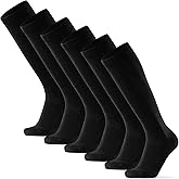 DANISH ENDURANCE 14-18 mmHg Organic Cotton Compression Socks – Graduated Support & Travel Support, Unisex, 1-3 Pack