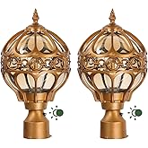 Zanritelit Outdoor Post Light Fixtures for Driveway Yard Patio Garden, Waterproof Exterior Pole Lamp, Outside Lawn Lighting, 