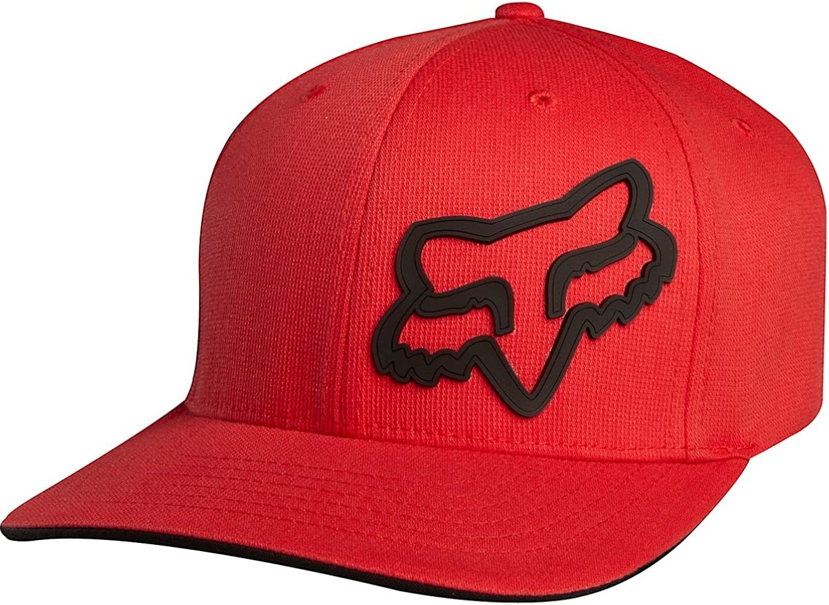 Fox Racing Boys Hat Signature Flexfit (812) Red, One Size (Youth) at
