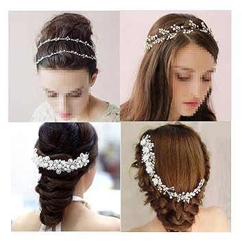 Amazon Com Yallff 4 Pieces Wedding Hair Accessories For Brides