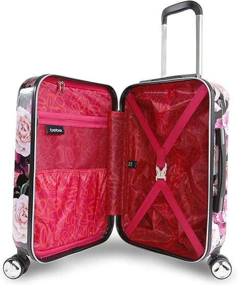 bebe floral suitcase
