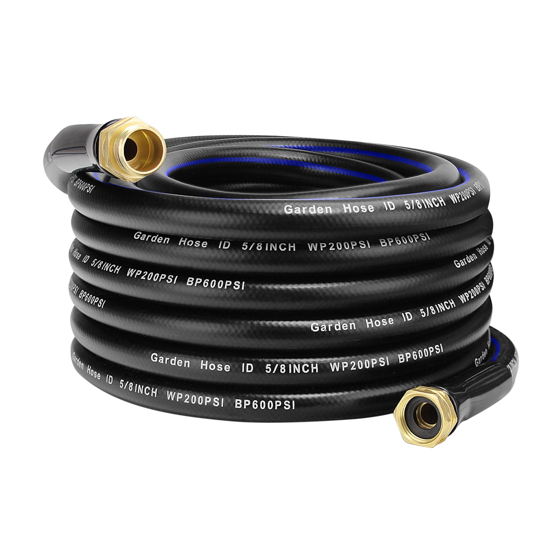 Photo 1 of 50 FT Garden Hose, Flexible No Kink Heavy Duty Garden Water Hose Flex Copper Bullet Collapsible Washer Rubber Hose 5/8" Soft Lightweight Outdoor Waterhose Manguera Para Jardin