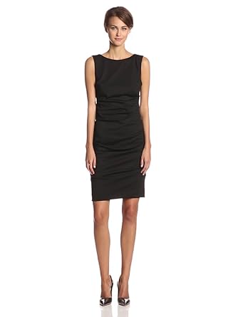 nicole miller black illusion gown