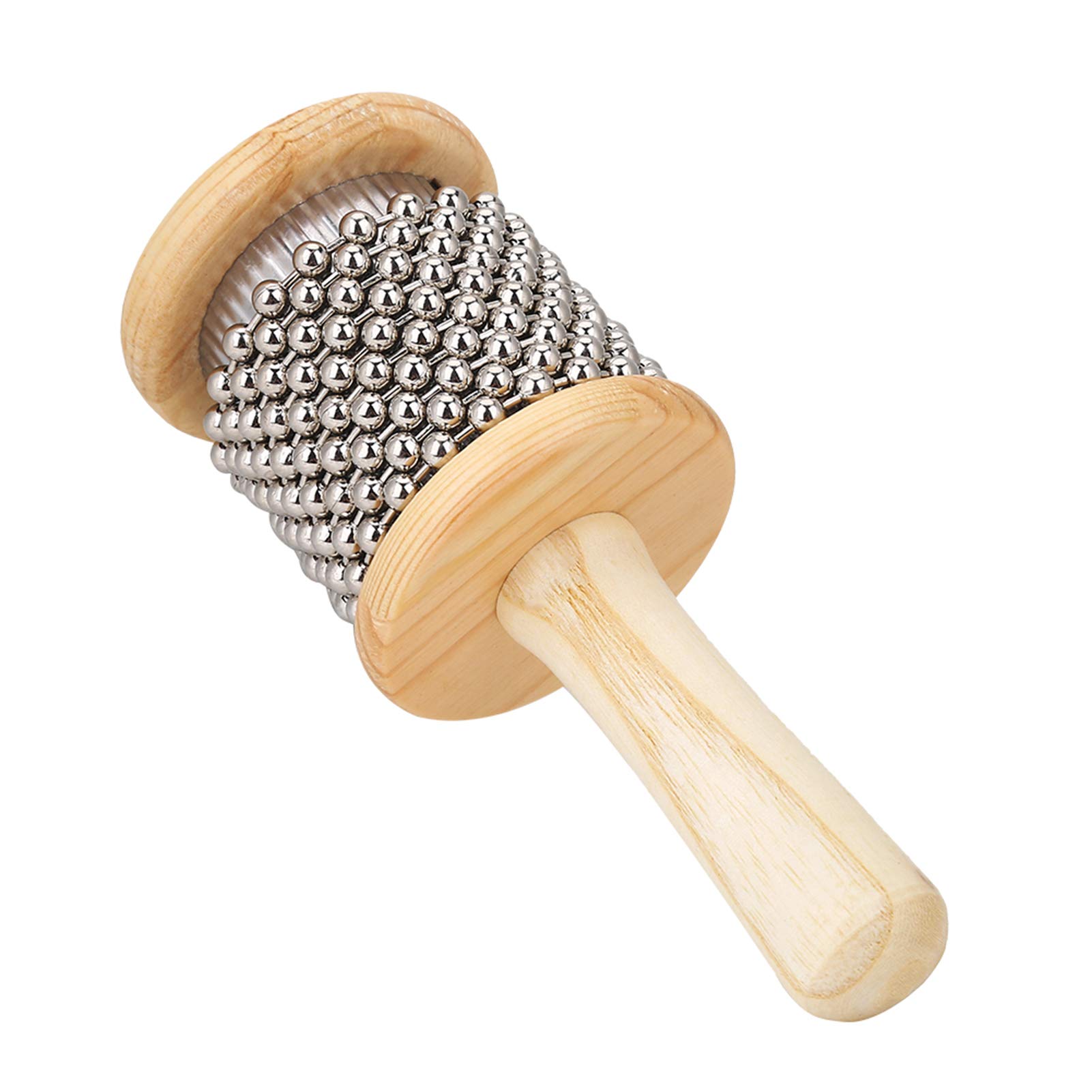 Alomejor Cabasa Wooden Cabasa Percussion Musical Instrument Hand Shaker for Classroom Band