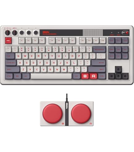 8Bitdo Retro Mechanical Keyboard with Programmable Super Buttons