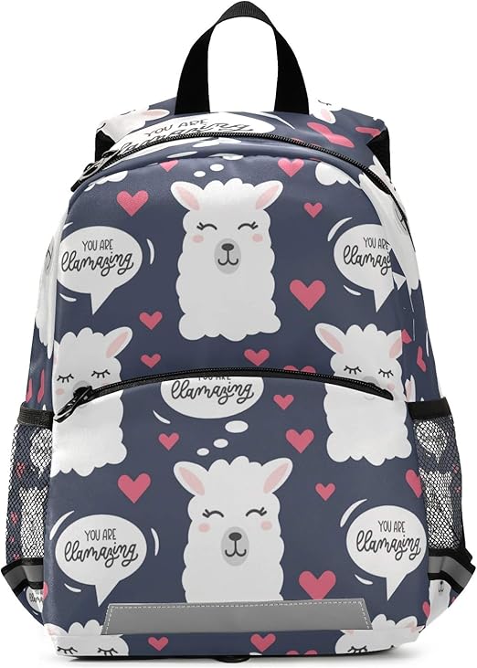 No Drama Llamas Backpack for School Travel Bakcpacks