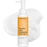 Simplified Skin Glycolic Acid Face Wash for Exfoliating & Anti-Aging - 10% AHA Cleanser to Remove Build Up & Even Tone on Face, Armpits & Body – With Aloe Vera & Sunflower Oil, 6 Fl Oz