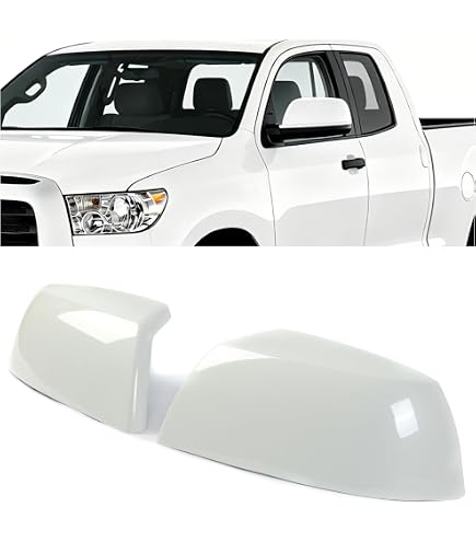 Amazon.com: Toyota Tundra 2007-2021 Super White Mirror Covers Kit