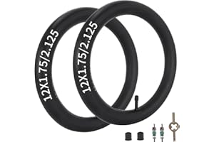 RUTU 12.5" x1.75/1.95/2.125 Inner Tube Replacement for BoB Gear Jogging Stroller Revolution SE/Pro/Flex/SU/Ironman Baby Jogger Summit X3 Schwinn JOYSTAR Stroller Tire 2 Pack