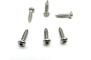 6 ea Headlight Bezel and Ring Torx Screw Kit Fits 1997 to 2006 Jeep Wrangler TJ